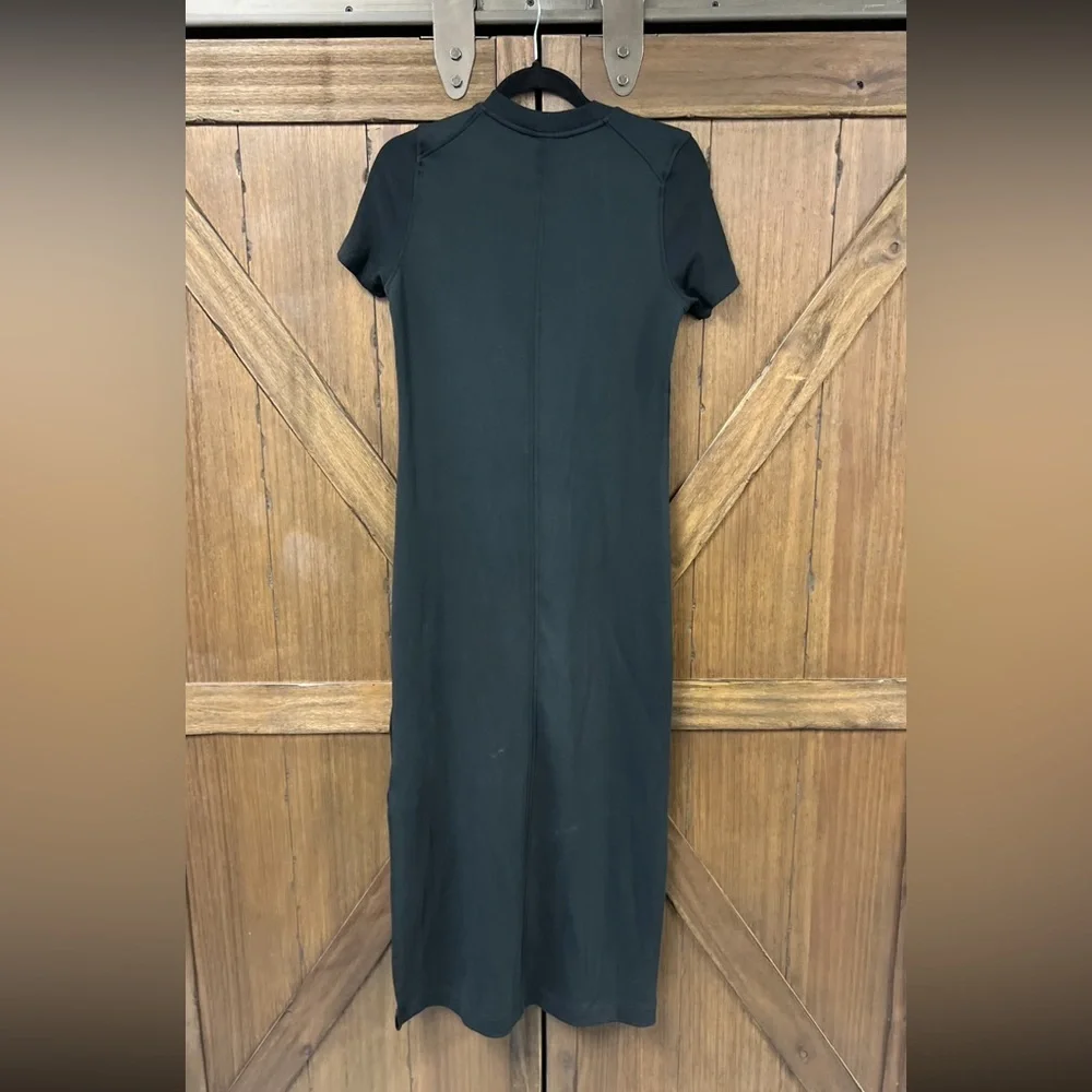 Varley Hattie Seam Stretch Jersey Maxi Dress 2.0 Black Size XS - Picture 4 of 8